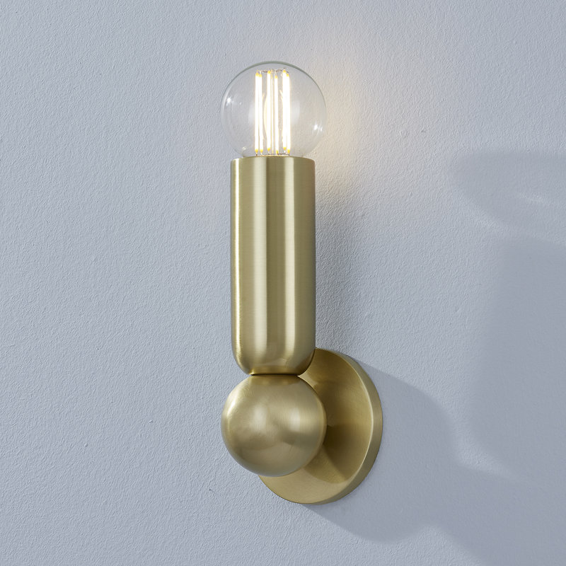Applique murale 1 lumière Lolly, Laiton vieilli