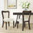 Alaric Mid-Century Modern Rubberwood Dining Chairs-956559176-956559180