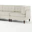 4 - Piece Upholstered Tufted Corduroy Modular Corner Sofa with Pillow Back and Removable Flip-Tray Top Storage Ottoman -1561752583