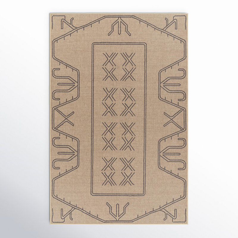 Tapis brun clair Keld, Rectangle 8 pi x 10 pi