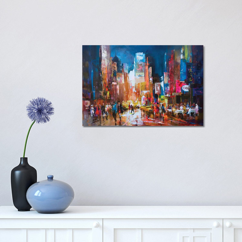 New York by Willem Haenraets - Wrapped Canvas Painting, 30.48 cm H x 45.72 cm W