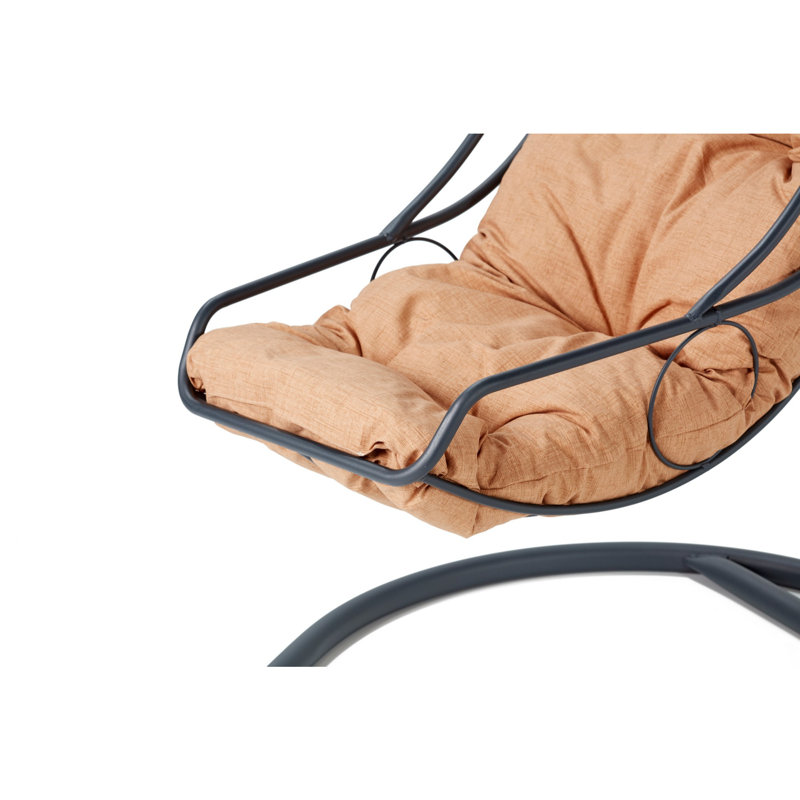 Alexios Garden Egg Chair with Stand, Brown