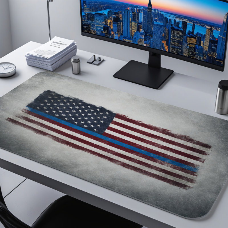 Polyester Desk Pad, 14.4x12.1
