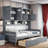 Bellinger All-in-One Wooden Daybed With 2 Drawers, Cabinets and Shelves-299645593-299645599
