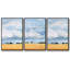 Ensemble de 3 pièces encadrées sur toile Pale Cloudscape II-97708705-97708707