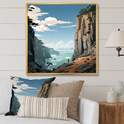 " Blue Cliff Jagged Solitude "