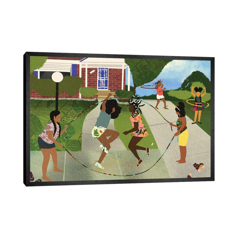 With My Cousins Nem by DeeLashee - Print on Canvas, Black Framed, 66.04 cm H x 45.72 cm W