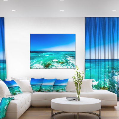 " Seashore With Clear Water And Sky "