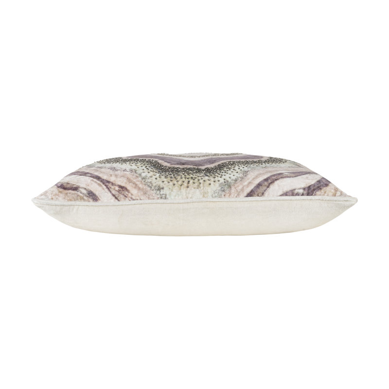 Sanya Blush Oblong Pillow, Rectangle 14"H x 20"W, Pink Abstract