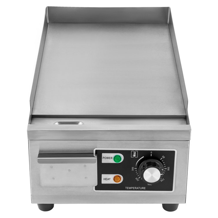 DALELEE 1300W 15.75 Electric Griddle Flat Top Grill Countertop Commercial