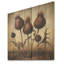 Retro Thistle Floral Charm I - Thistle On Wood Print-977699226