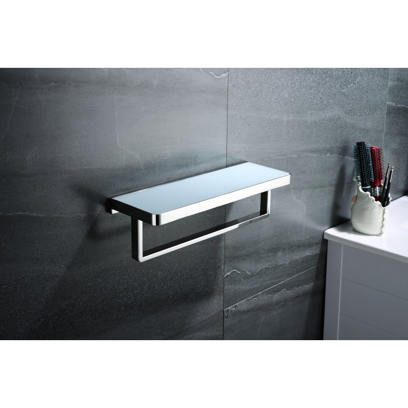Porte-serviettes mural en acier inoxydable Ancika, Chrome