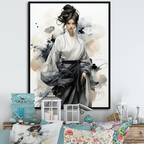 Winston Porter Asian Art Fashion Illustration I Framed On Canvas Print ...