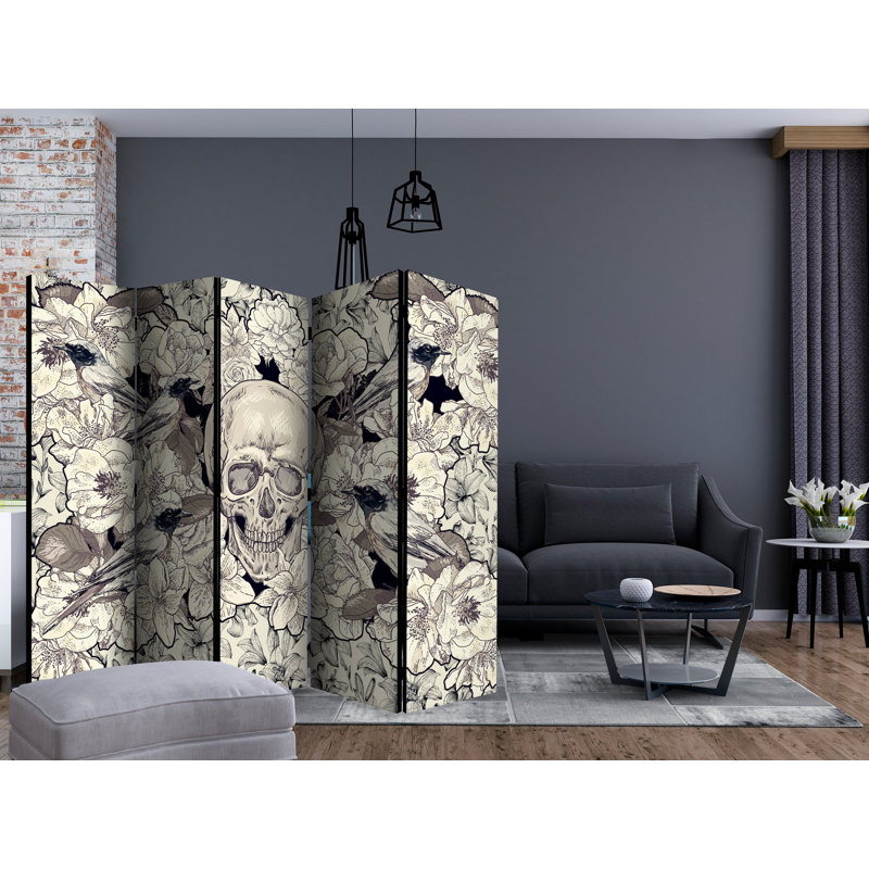 Couch 225cm W x 172cm H 5 - Panel Folding Room Divider