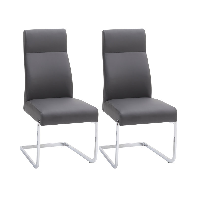 Joannie 48cm H Upholstered Side Chair, Grey