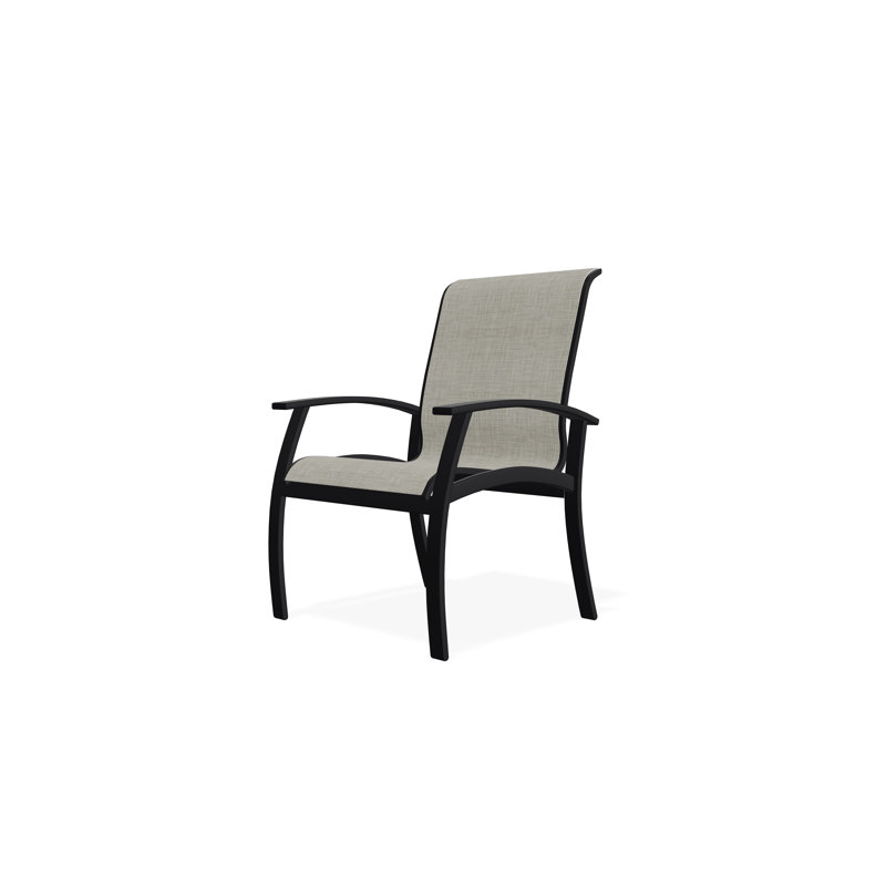 Belle Isle Outdoor Dining Chair, Black, Ella