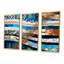 Ensemble de salon art mural Blue Sparkling-562107853-562107854