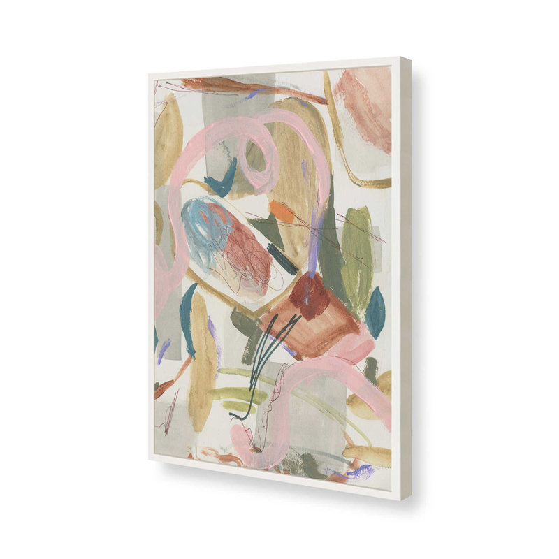 «Unraveled Pulse I» par Melissa Wang, reproduction d'art sur toile, H 16 po x l 12 po, Blanc