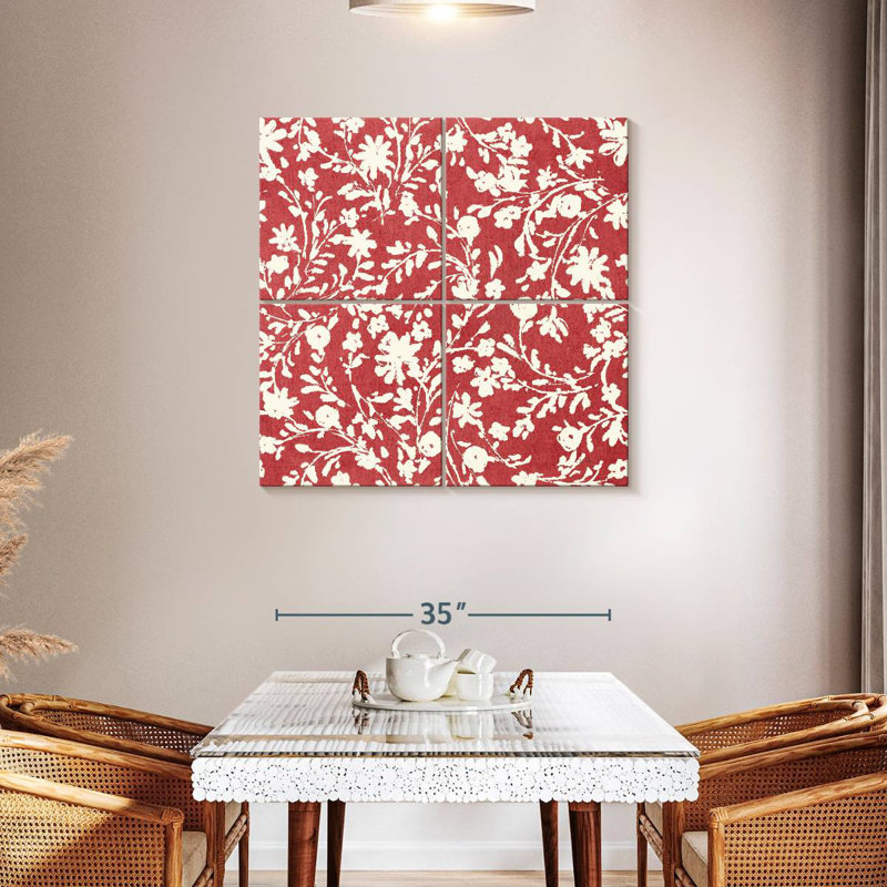 Motif de jardin d'été Kerner III, H 38 po x l 38 po
