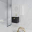 Meuble-lavabo mural 28 po avec lavabo en céramique et armoire latérale 28 po, portes à fermeture en douceur