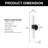 Acton 21 In. 2-Light Glass Armed Wall Sconce Hardwired Wallchiere Wall Light-1011752604