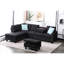 Canapé modulaire en forme de L 3 pièces pour marathons de cinéma, 4 places, siège central escamotable avec porte-gobelets, deux coussins décoratifs assortis et rangement intérieur assorti, structure en bois massif et en bois d'ingénierie-1812516077