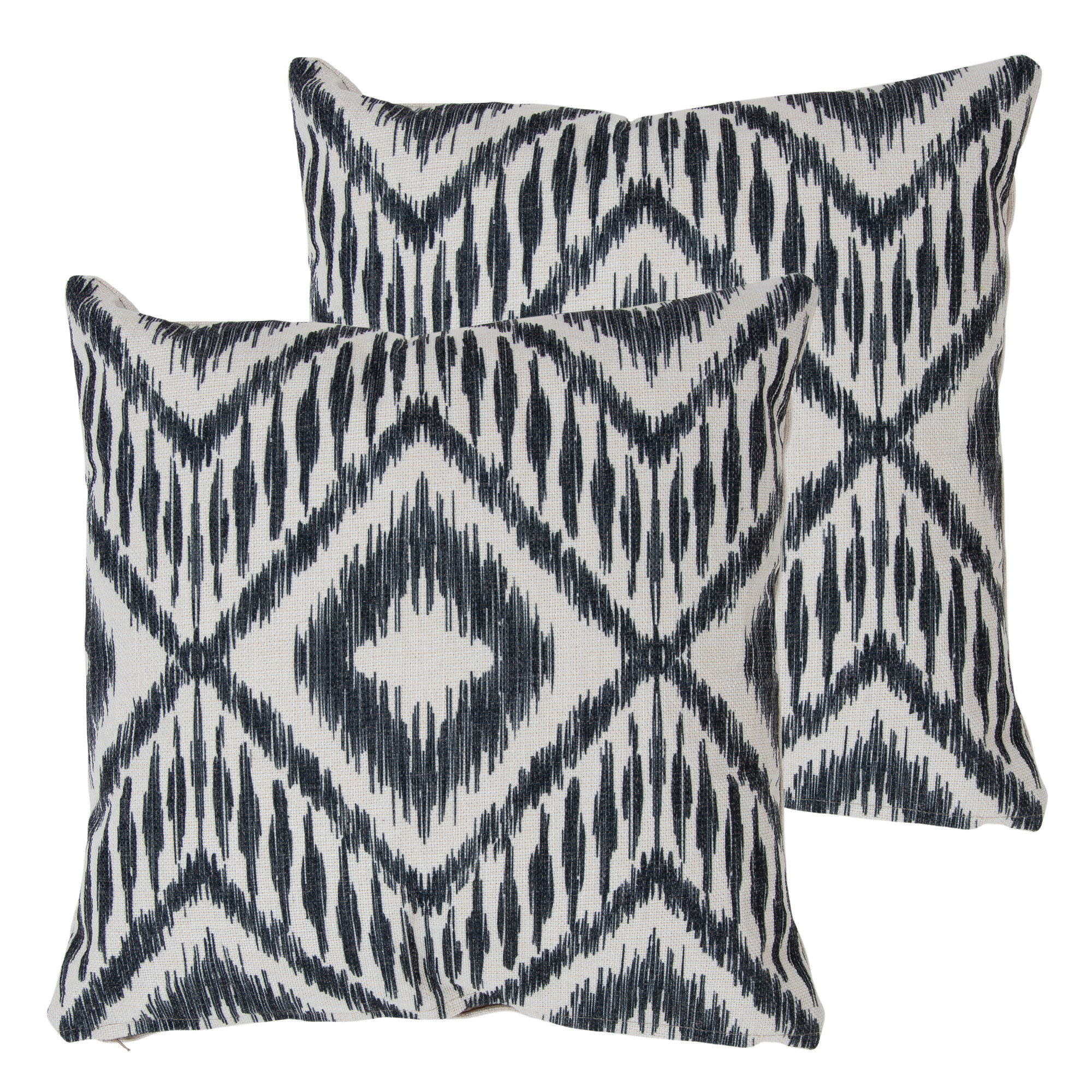 Black and white ikat pillow best sale