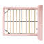 Cadre de lit flottant pour grand lit avec lumières DEL, rose, sans sommier, taille rose paisible, cuir d'unité centrale, configuration stable-1317140564