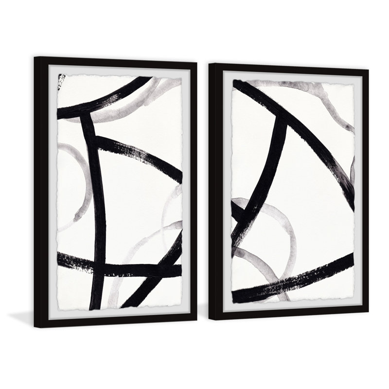 Winding Trails - 2 Piece Single Picture Frame Painting, 91cm H x 61cm W x 3.81cm D