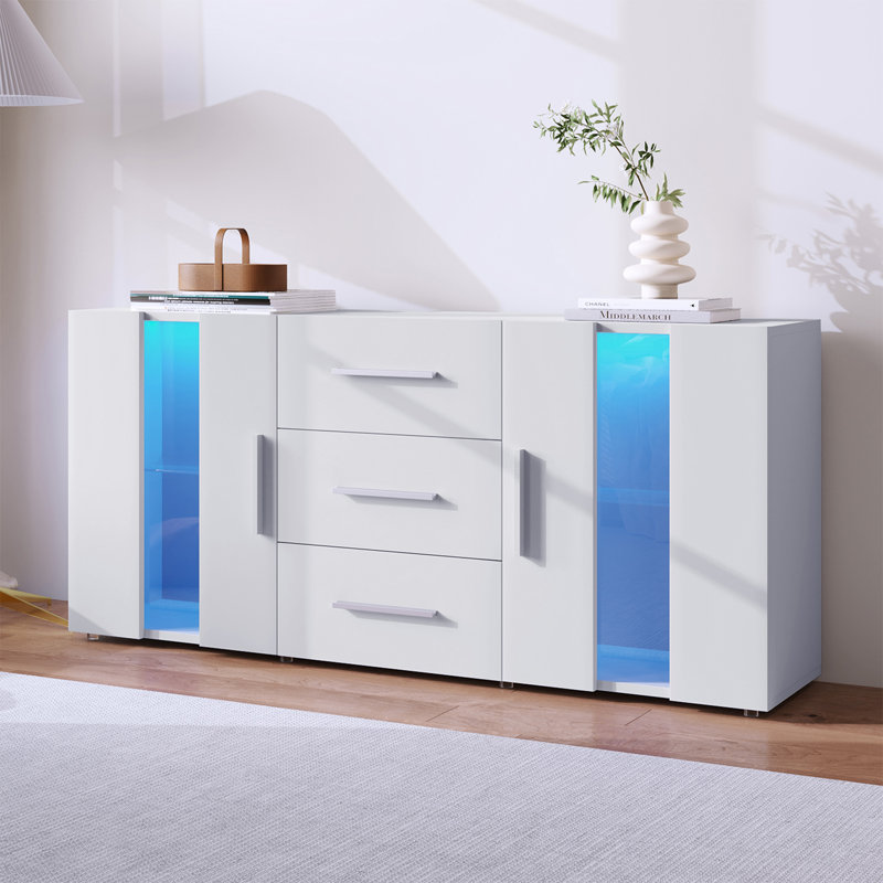 Amalyn 140cm Sideboard, White