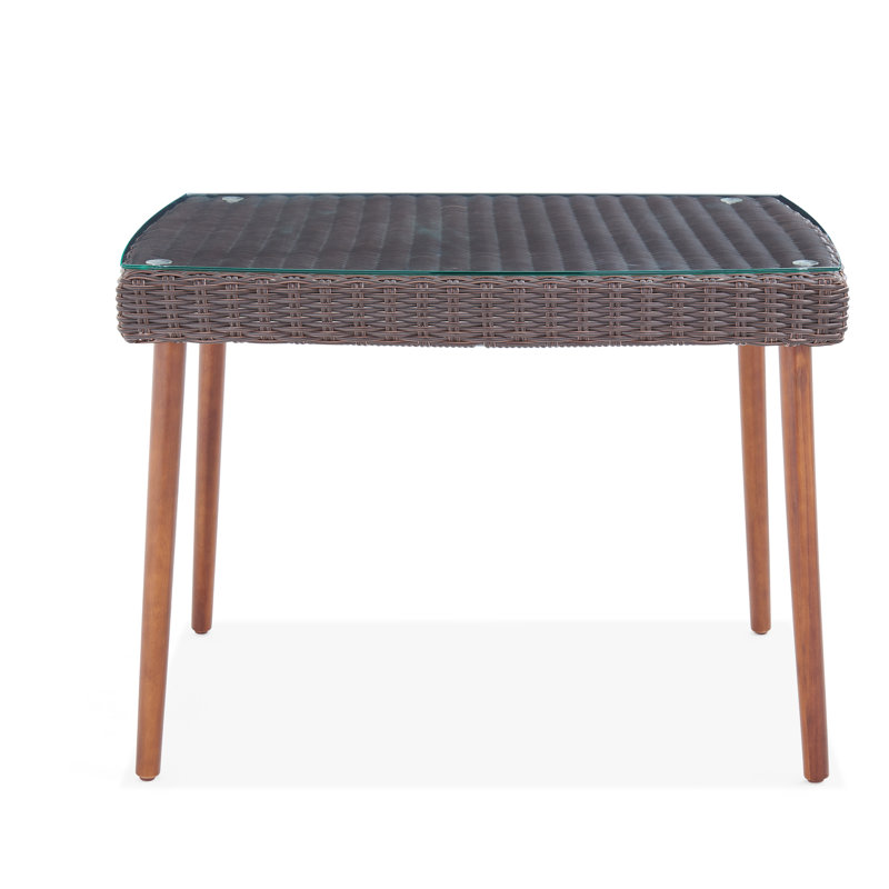Tomko 35" D Weather Resistant Aluminum Coffee Table, 26" H x 35" W x 24" D