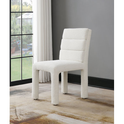 Ensemble de 2 chaises d'appoint Beige Boucle