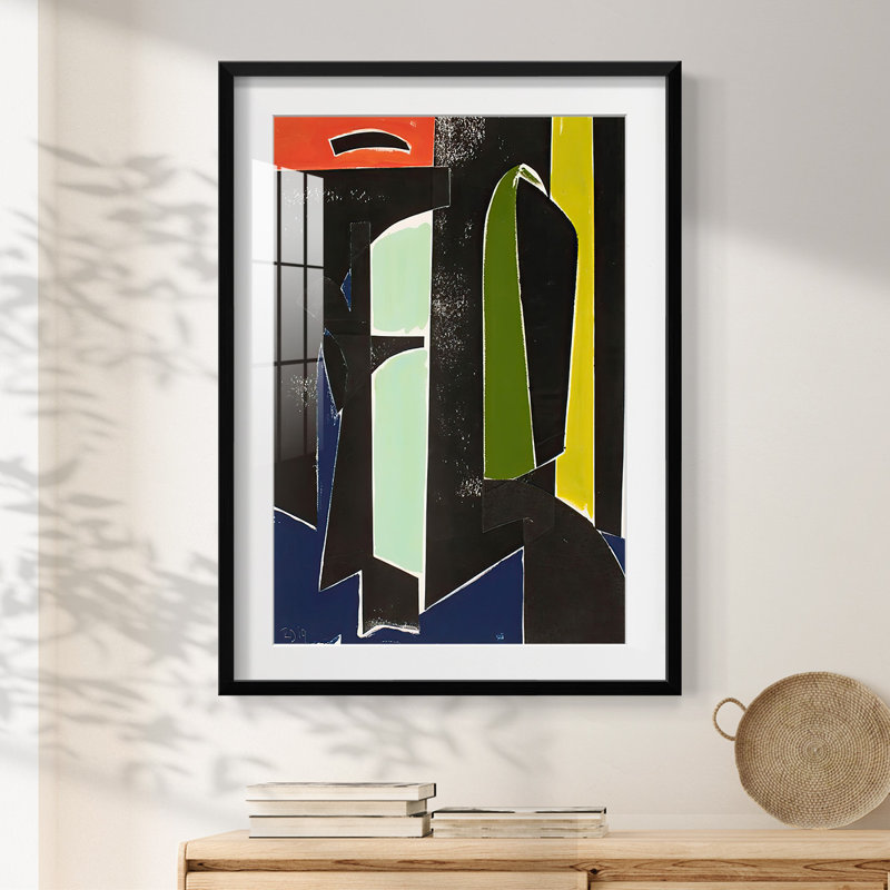 Reproduction d'art encadrée, espagnol, arches, galerie supérieure, H 28,5 po x l 20,5 po, Noir