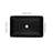 Bathroom Sink With Rectangular Matte Black - 14.38"L X 22.25"W 4-3/8"H, Fashionable Glass And Faucet 3.98 In.H