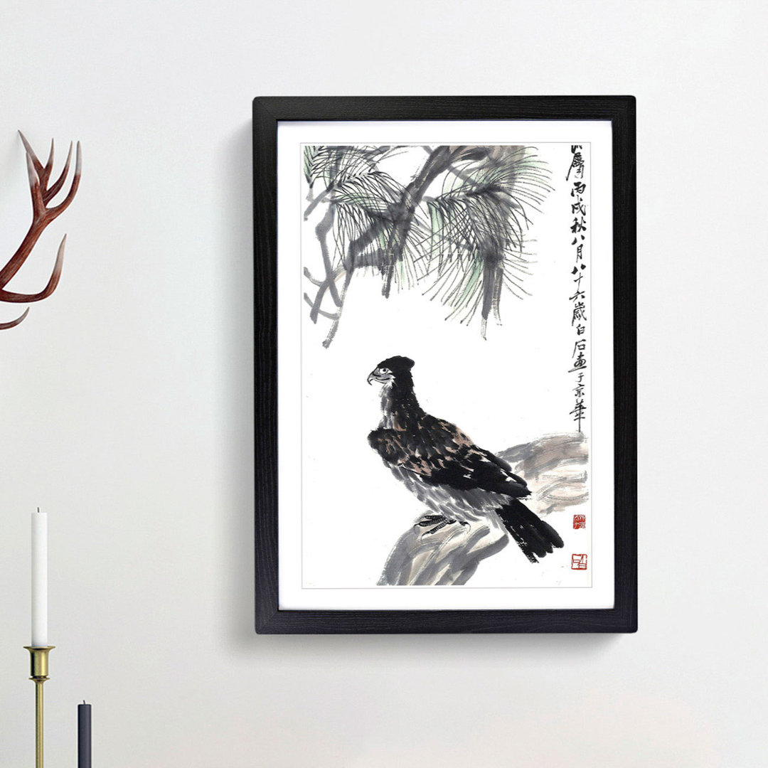 Eagle by Zha Shibiao - Picture Frame Painting Print