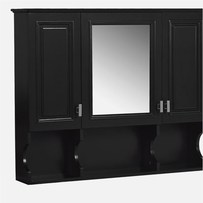 Armoire à pharmacie murale 35 po x 28 po, armoire de salle de bain moderne avec miroir, armoire à miroir avec tablettes ouvertes