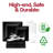 Black Square Plastic Wedding Value Set - 120 Settings