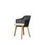Choice Chair Outdoor and Four Teak Legs Base with Upholstery Cover Set (Cane-line Free Seat-Back Cover)-493225078