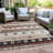 Machine Washable Indoor/Outdoor Xhevrie Beige Rug-1974731489