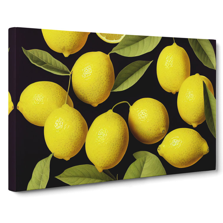 Selection Of Lemon Fruit Vol.2 - Wrapped Canvas Print