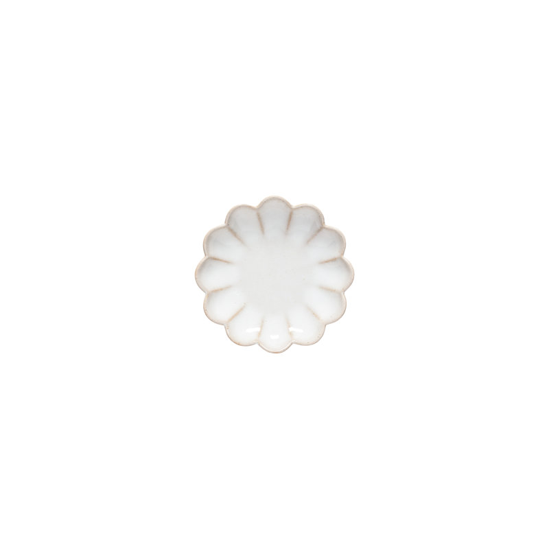 Marrakesh Handmade Eco Gres Amarela Appetizer Plate, Sable Blanc