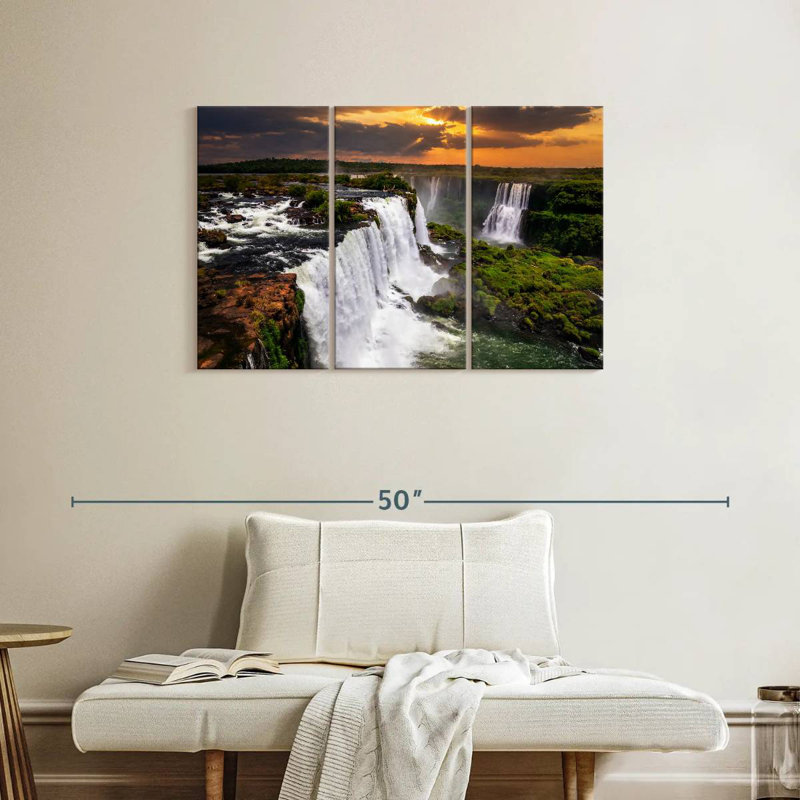 Alvord Sunset At Iguazu Falls, 28" H x 45" W