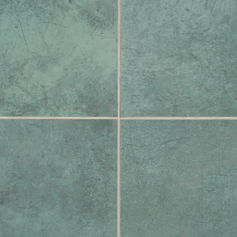 Bond Tile Fuse 12" x 24" Porcelain Metallic Look Wall & Floor Tile (13.56 sq. ft./ box), Emerald
