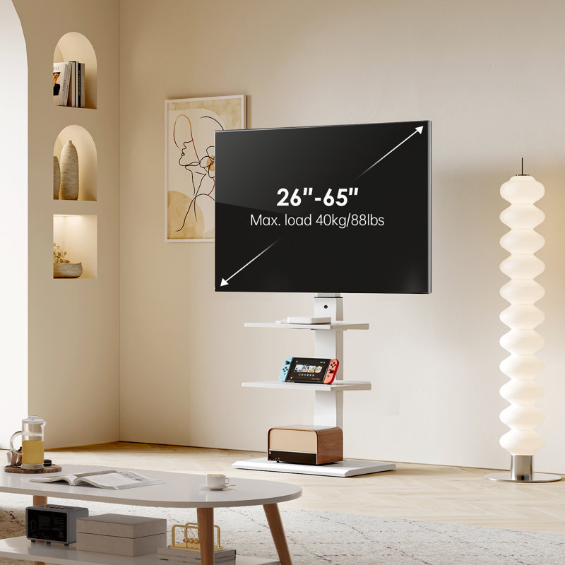 FITUEYES Swivel Floor TV Stand for 26-65 Inch TVs
