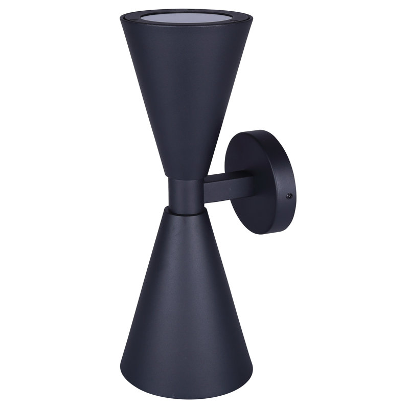 Lanterne d'extérieur 1 lumière ARona, finition noire