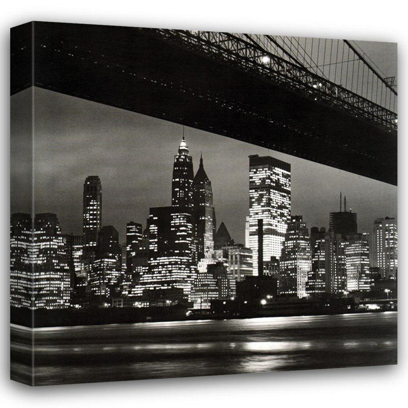 New York la nuit, H 20 po x l 20 po