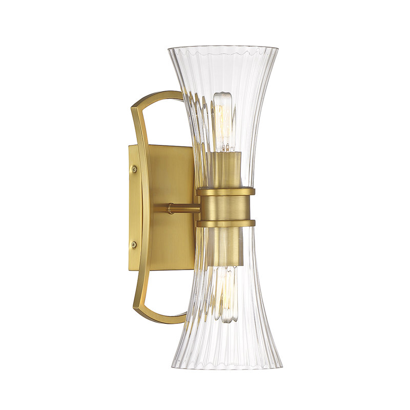  Bennington 2-Light Wall Sconce in Warm Brass