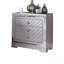 Table de chevet 1Pc, table de chevet avec tiroir à bijoux caché, bouton carré chromé, chargeur USB