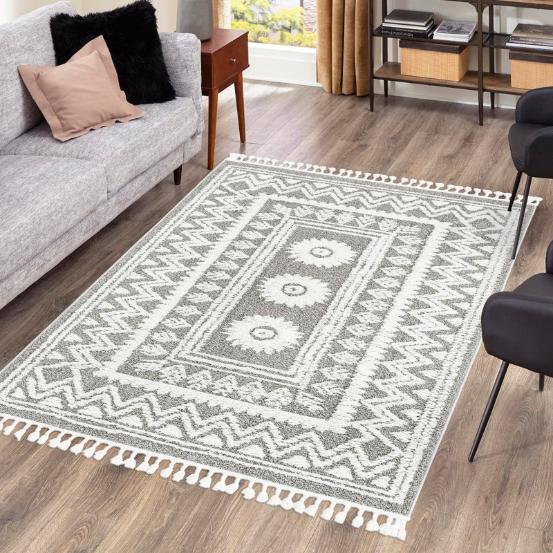Mical Geometric Indoor Rug, Rectangle 9' x 12'