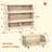 3-Tier Toy Storage & Organizer Bookshelf with Cubbies & 2 Removable Drawers - Kids Room Multi-Functional Storage Solution-1052874874